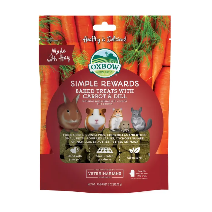 Oxbow Simple Rewards Baked Treats with Carrot & Dill (3 oz) - 85.05g