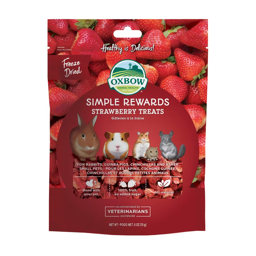Oxbow Simple Rewards Strawberry Treats (0.5 oz) - 15g