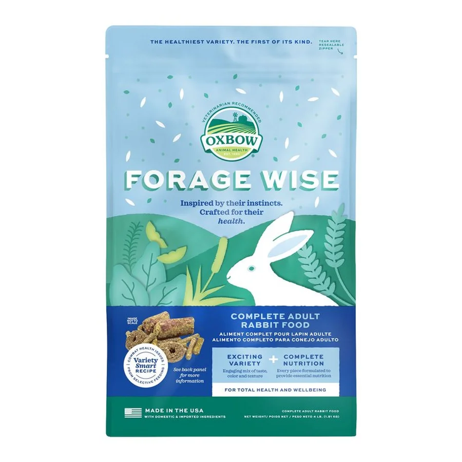 Oxbow Forage Wise Adult Rabbit Food (4 lb) - 1.81kg