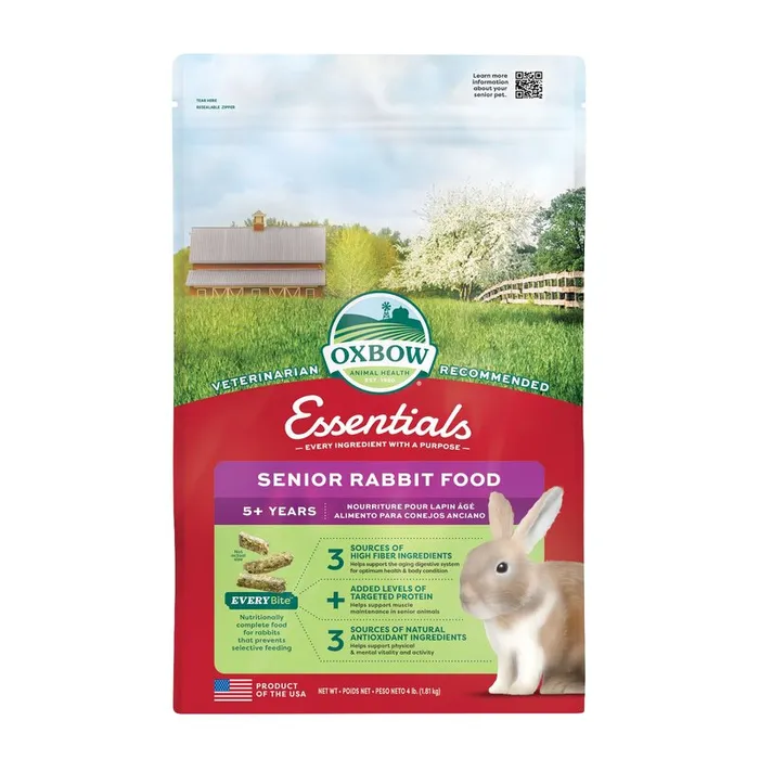 Oxbow Essentials Senior Rabbit Food (4 lb) - 1.81kg