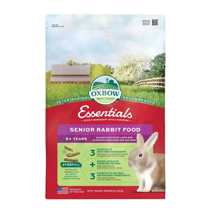 Oxbow Essentials Senior Rabbit Food (8 lb) - 3.83kg