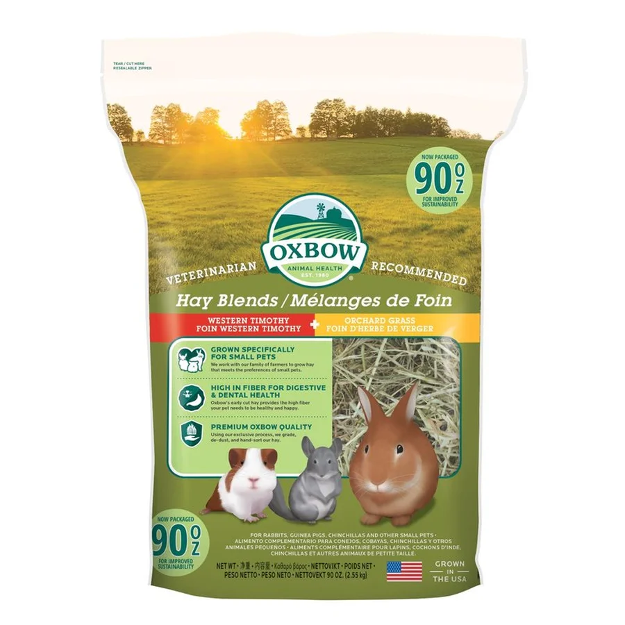 Oxbow Hay Blends - Western Timothy & Orchard Grass (90 oz) - 2.55kg
