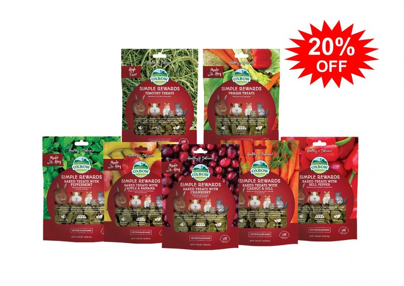 [Simple Rewards Treats Time Any 6] Oxbow Simple Rewards Baked Treats