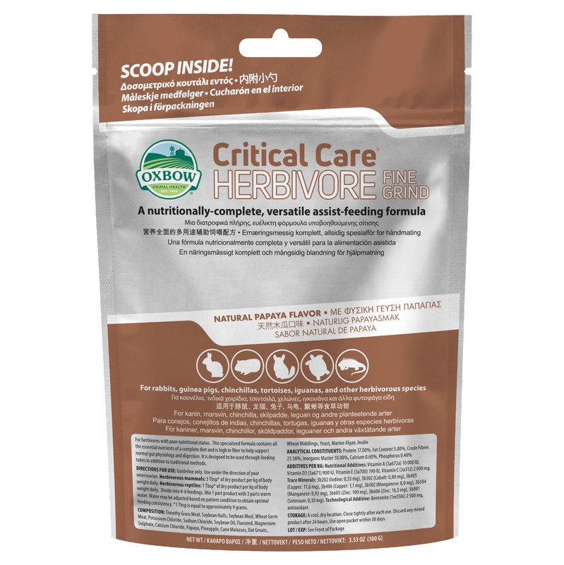 Oxbow Critical Care Fine Grind Papaya (100g)