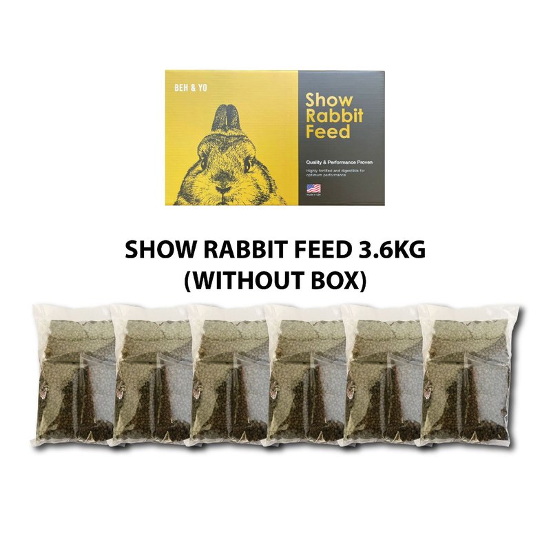 [WITHOUT YELLOW BOX] Beh & Yo Show Rabbit Feed (3.6kg)
